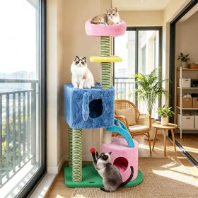 Cat Tree Multi-level Kitty Tower with 2 Condos