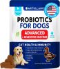 Dog Probiotics Gut Health Itchy Skin Allergies & Immunity Support Yeast Balance Dog Probiotic Chews with Prebiotics Dog Probiotics and Digestive Enzym