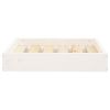 Dog Bed White Solid Pine Wood Small Dog Bed Rectangular