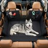 58"L Waterproof Dog Car Hammock Seat Cover, Hard Bottom Back Seat Extender for Car & SUV