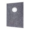 Shower Curb Kit, 38"x60" Watertight Shower Curb Overlay with 4 " ABS Offset Bonding Flange, 4 " Stainless Steel Grate