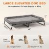 Elevated Dog Bed, Large Raised Outdoor Dog Bed with Removable Pad and Metal Frame, Portable Pet Cot for XL Breeds