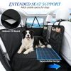 58"L Waterproof Dog Car Hammock Seat Cover, Hard Bottom Back Seat Extender for Car & SUV