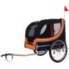 Large Folding Bike Trailer for Dogs – 66LB Capacity All-Terrain Pet Carrier, Durable Steel Frame for Cycling, Jogging, Camping & Outdoor Adventures