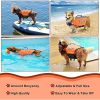Dog Life Jacket; Reflective Dog Safety Vest Adjustable Pet Life Preserver with Strong Buoyancy and Durable Rescue Handle for Swimming; Surfing; B