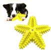 Dog Chew Toys, Natural Rubber Starfish-Shaped Dog Toys, Interactive Treats, Squeaky Dog Toothbrush Cleaner Teething Toys, Outdoor Puzzle Training